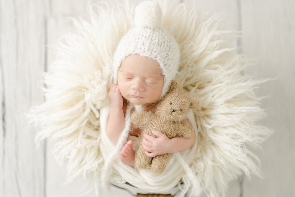 posed newborn session