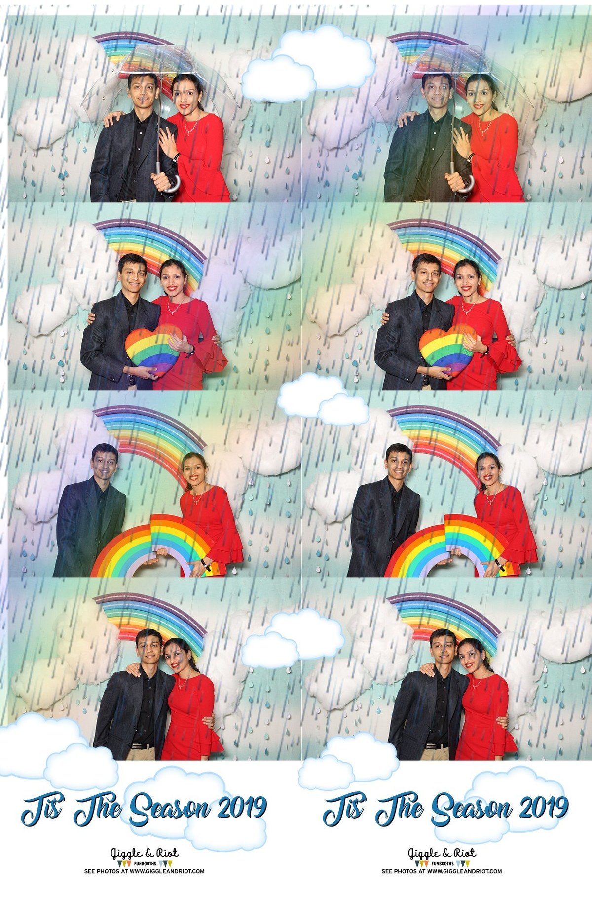 rainy spring overlay photo booth