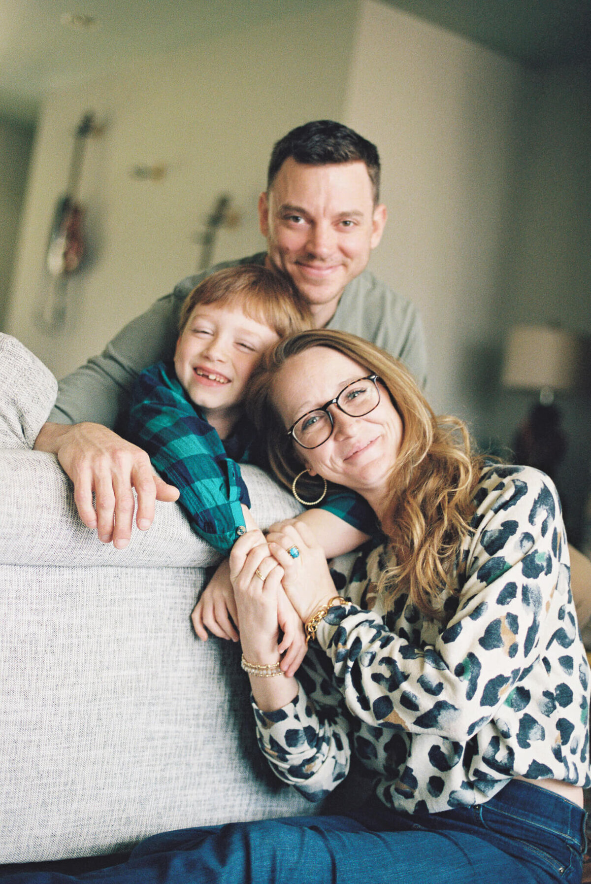 family at home near kentucky lake