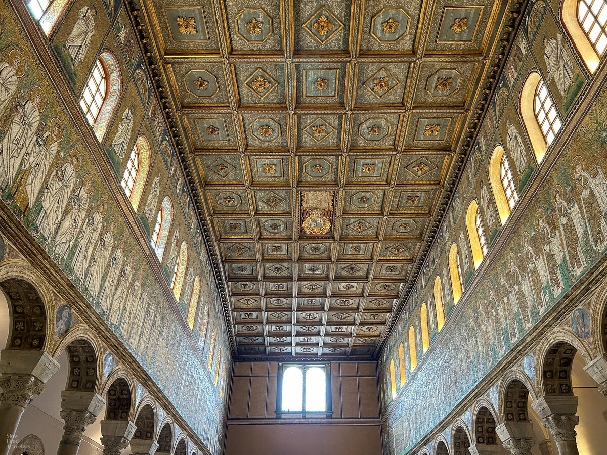 Mosaics at Basilica di Sant'Apollinare Nuovo in Ravenna, Italy