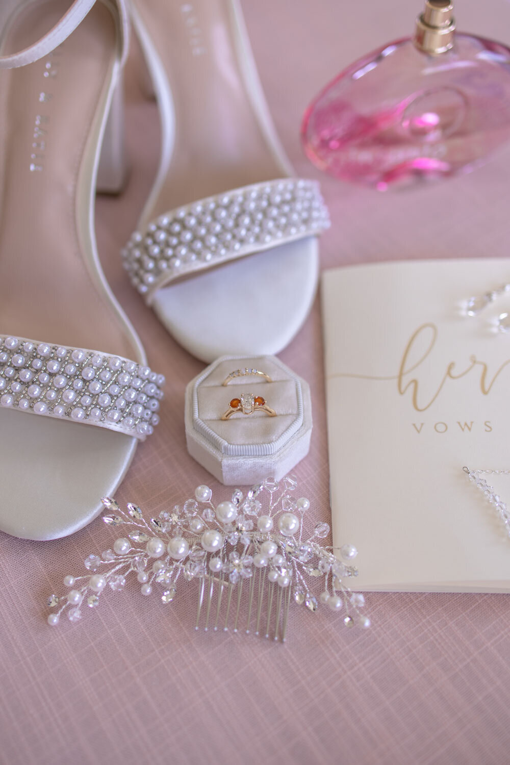 Wedding details for the bride