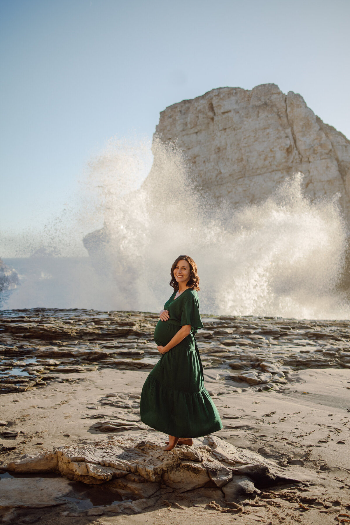 Santa Cruz Beach Maternity Session J and C-15