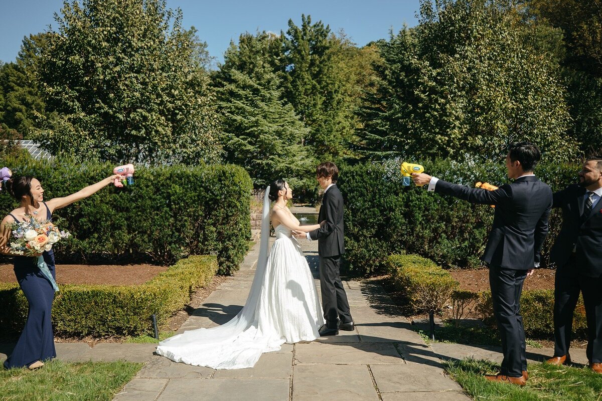 Couples portrait in an outdoor field