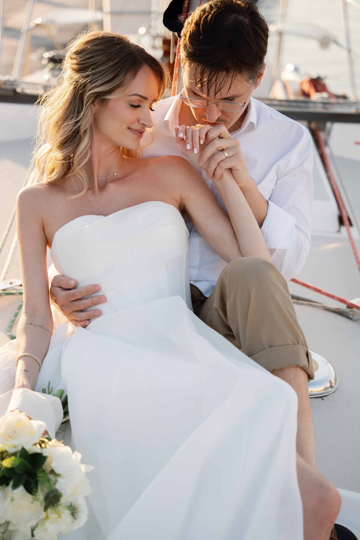 Sailboat Elopement Ashley River Marina Charleston SC 10 (1)