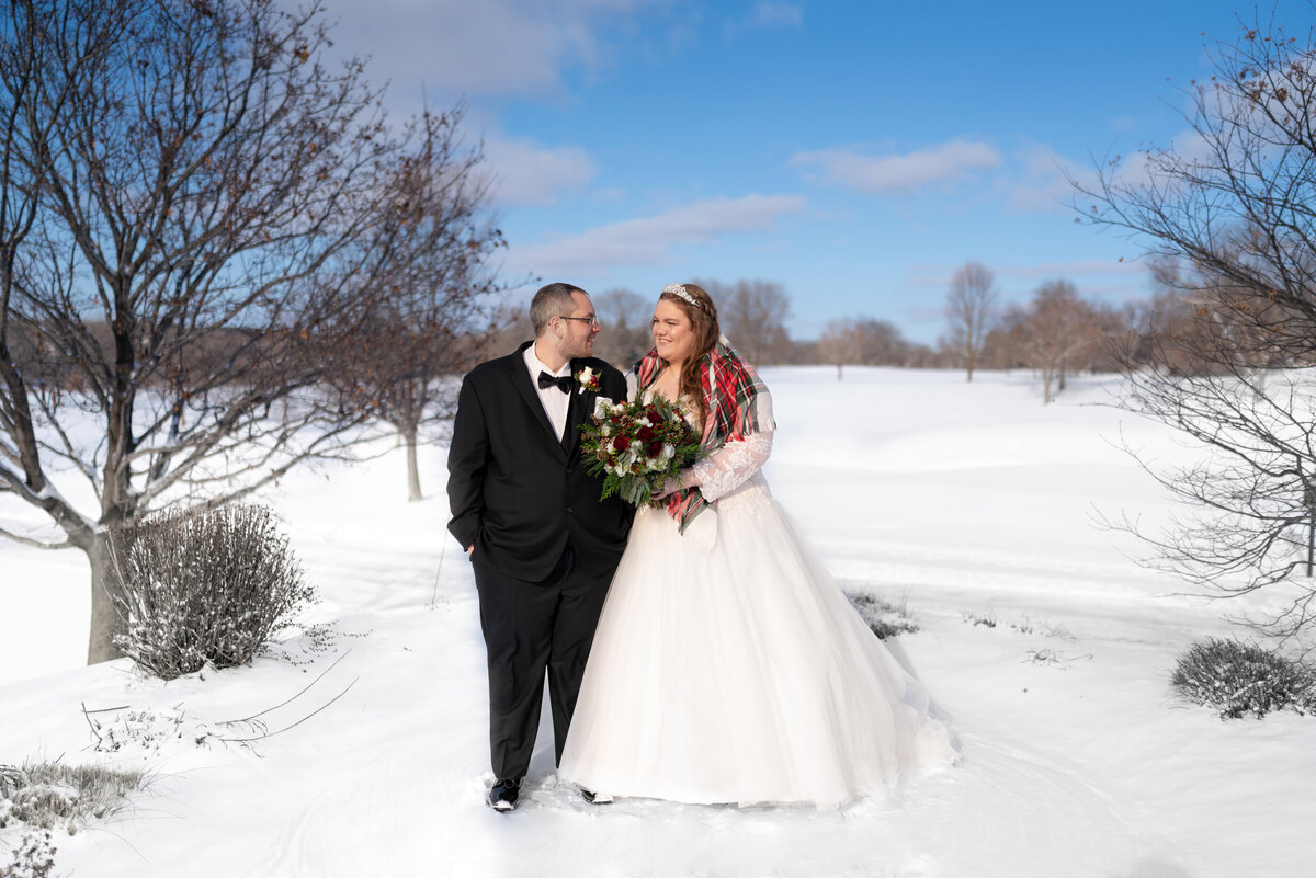 Nicole and Ryan - Minnesota Winter Wedding Photography - Oak Glen Golf Course - RKH Images - Portraits (97 of 106)
