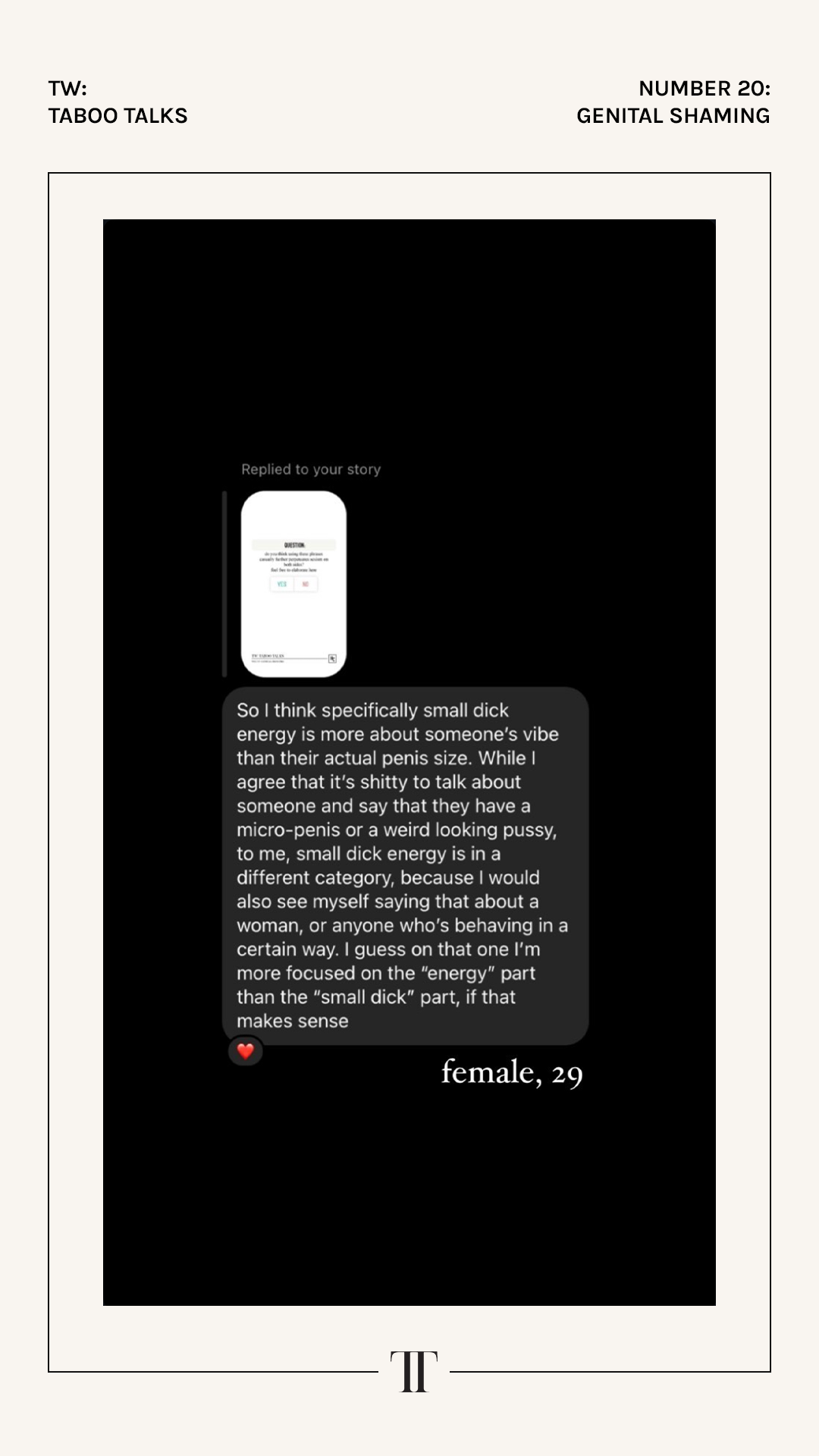 N.20 Genital Shaming