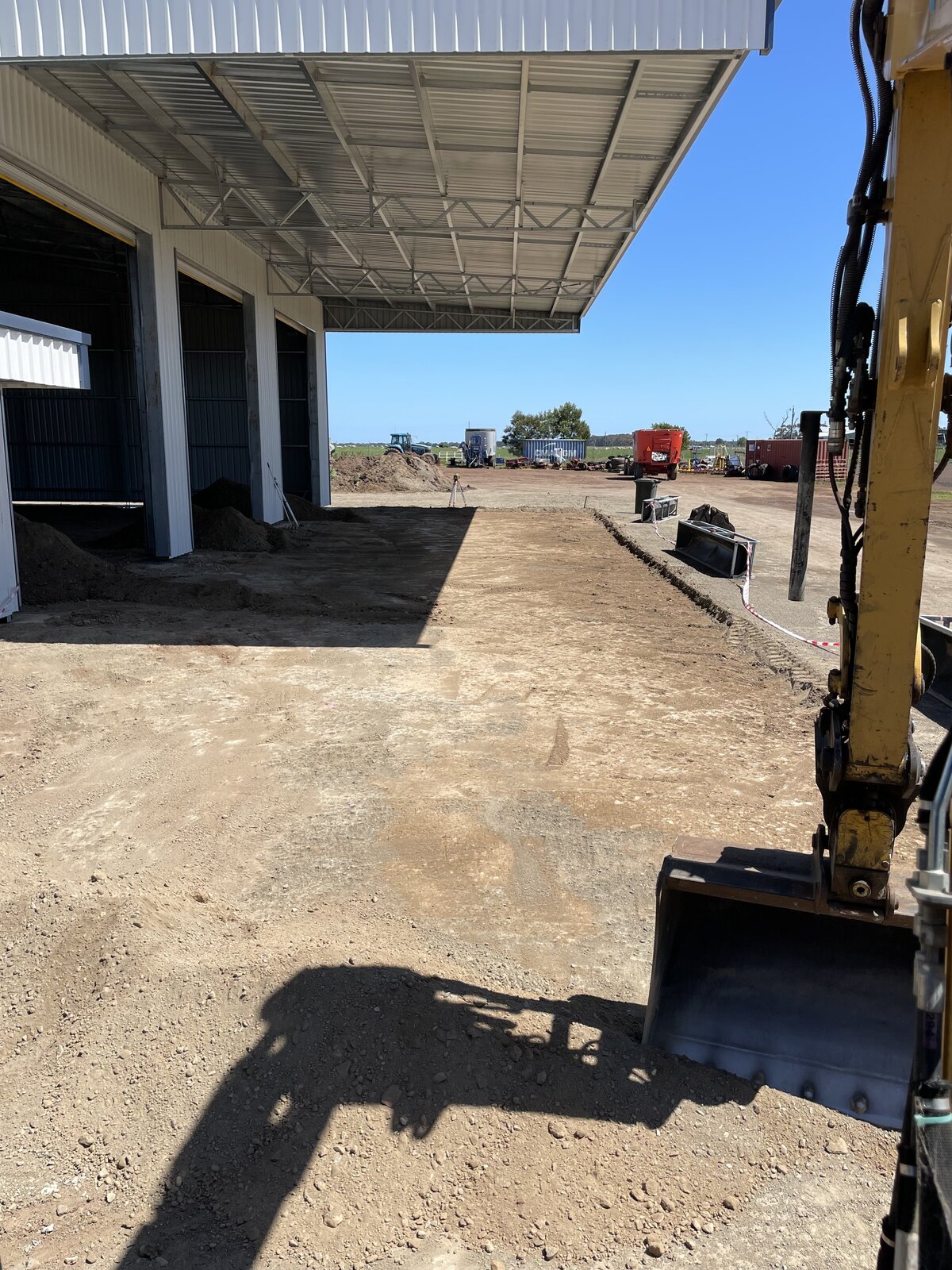 pavement preparation for shed slab