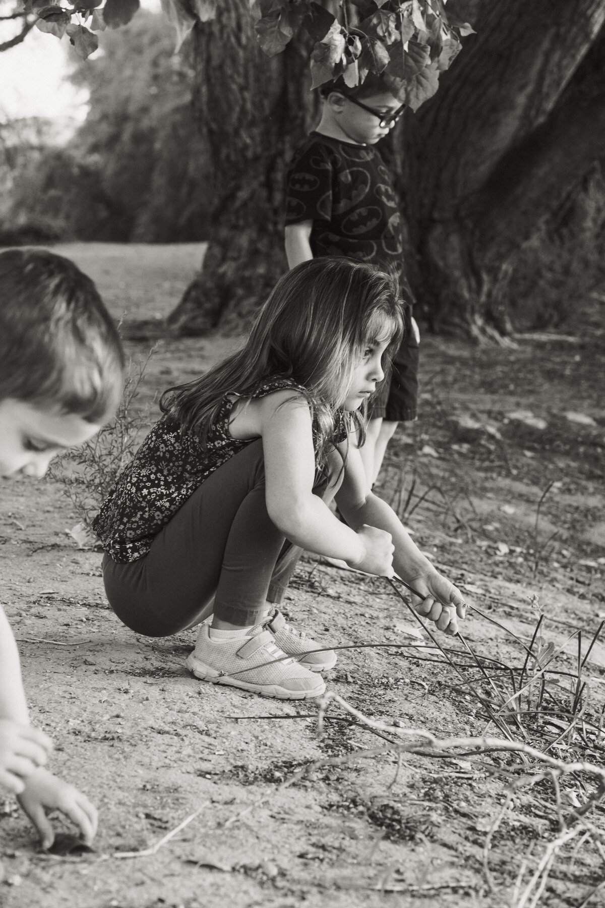 Family Photography Candid Black and White