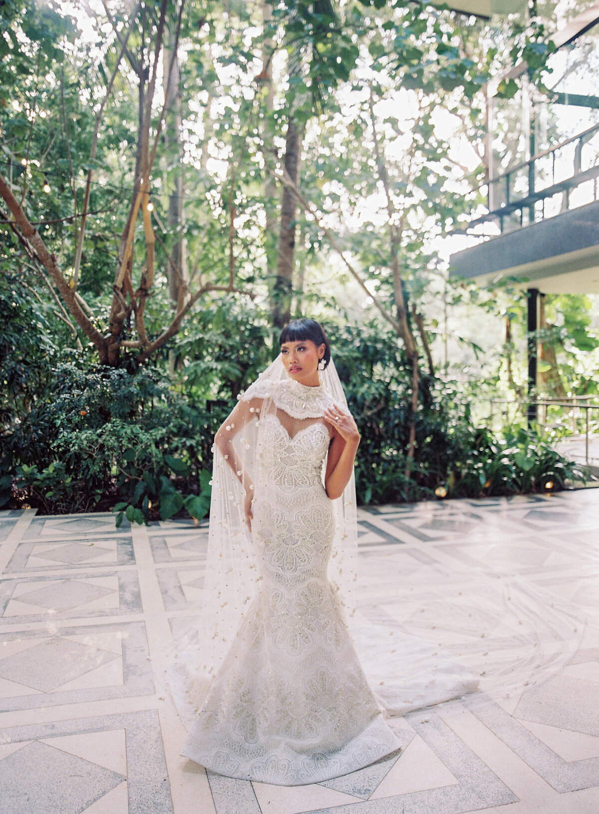 Bali Glass House Tirtha - Vicki Grafton Photography - Tropical Bali Micro Wedding Elopement Insporation-615