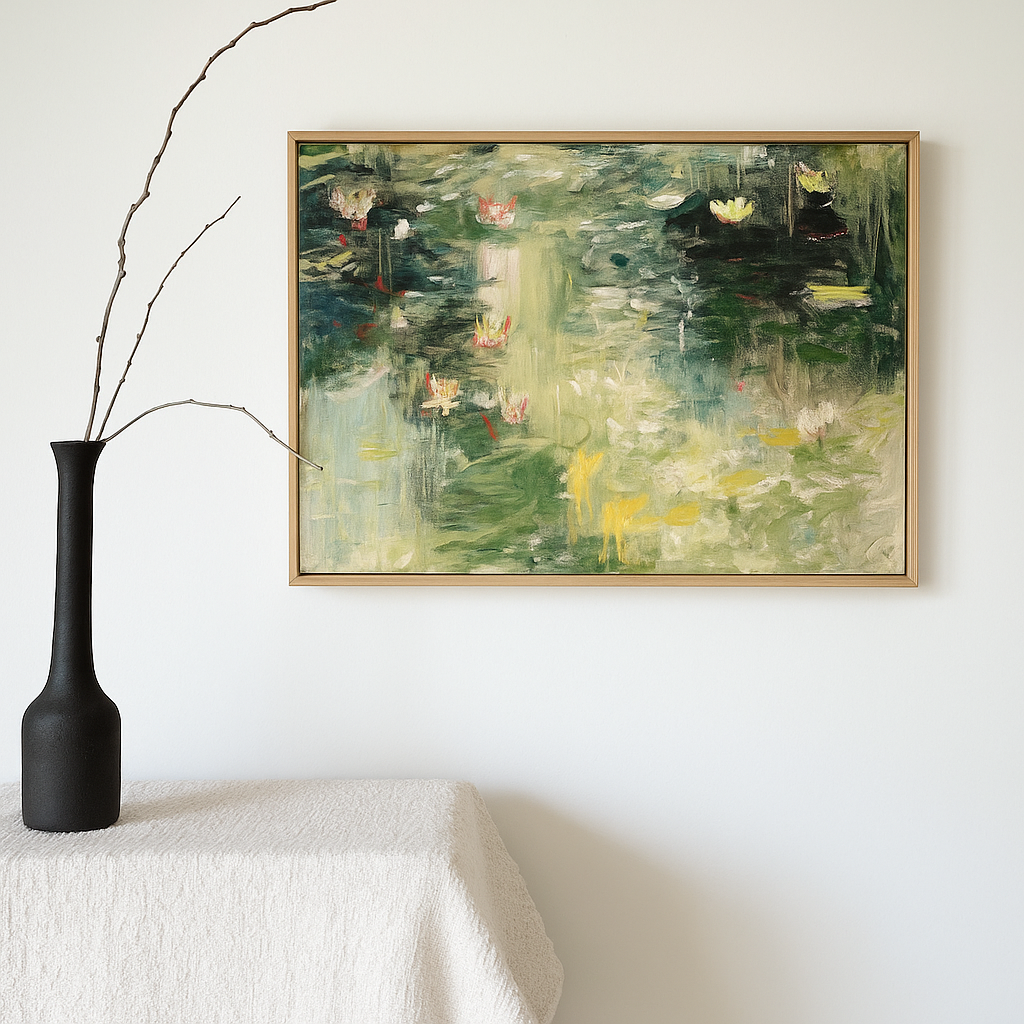 lily pad abstract art 