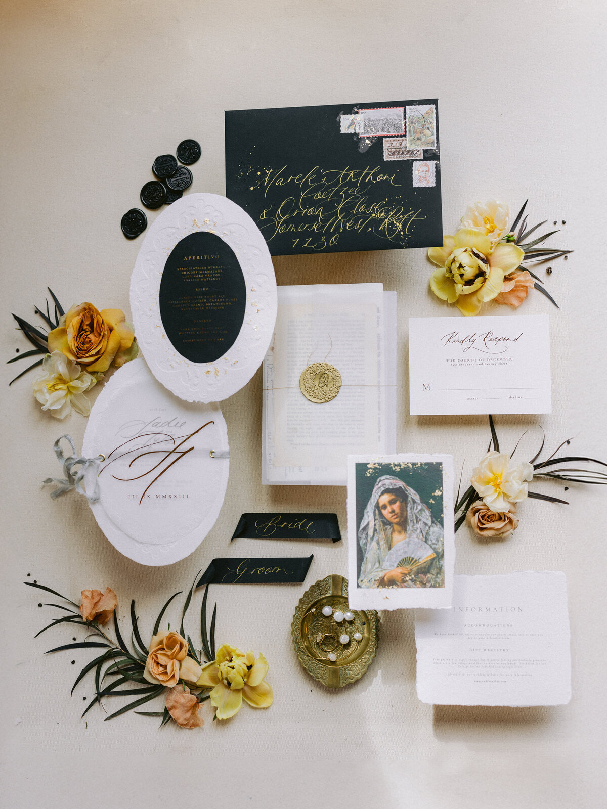 Santa Barbara, California Wedding Flatlay - Hunter Hennes Photography_0002