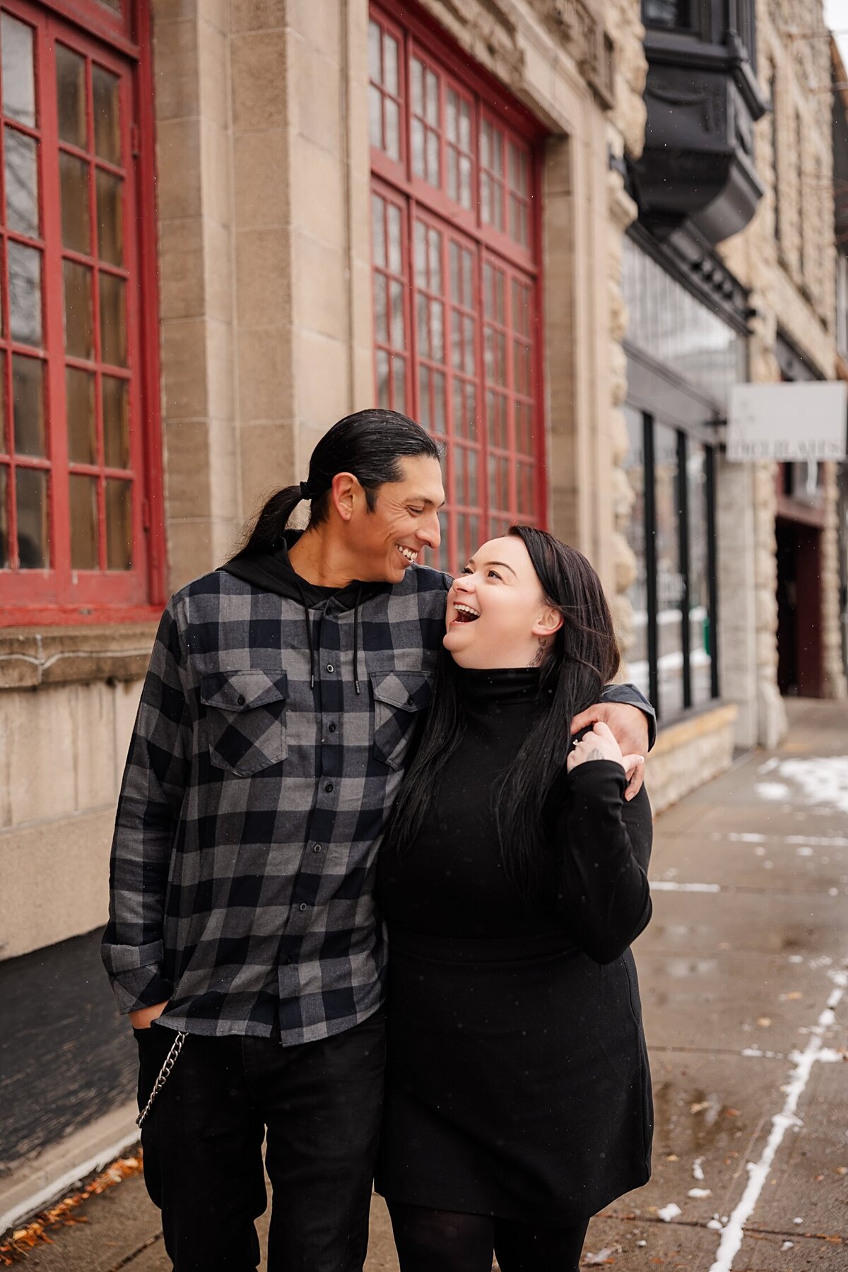 Downtown Green Bay Wisconsin Engagement Photographer_0420