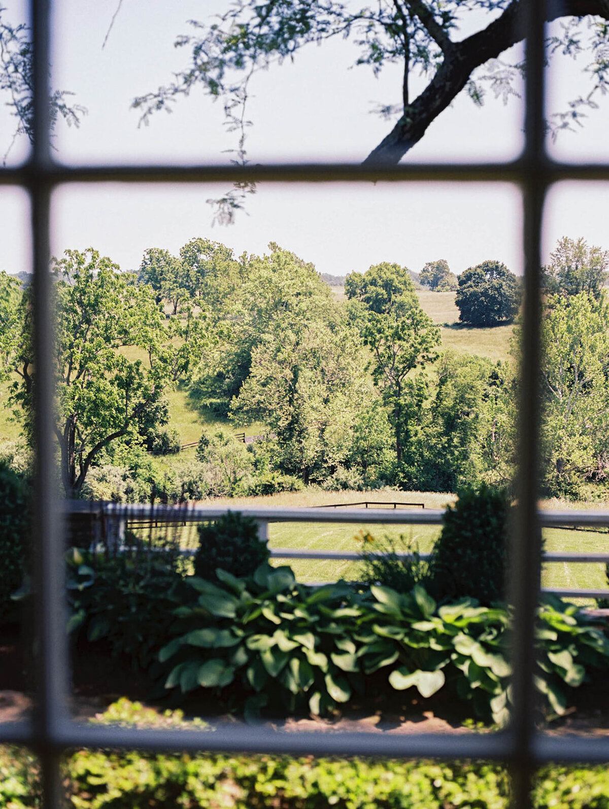Photo through a window of the view of the property  from the bridal suite
