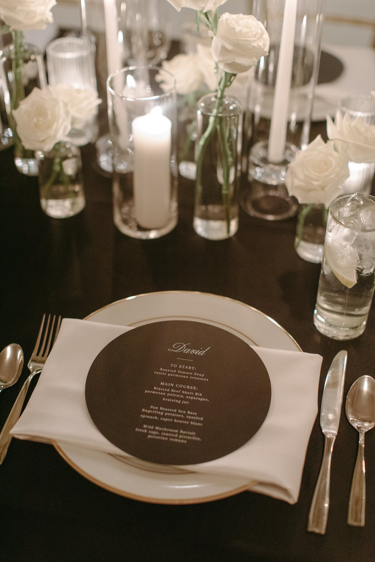 black-white-round-wedding-menus-Lenox-Boston