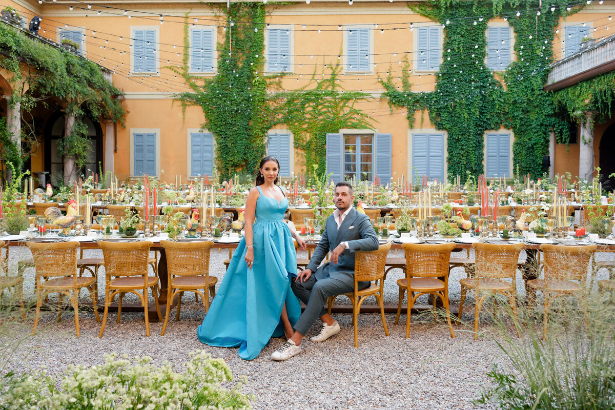 Destination Wedding Lake Como Welcome Party at @villaerba_antica_gastel Alejandra Poupel11