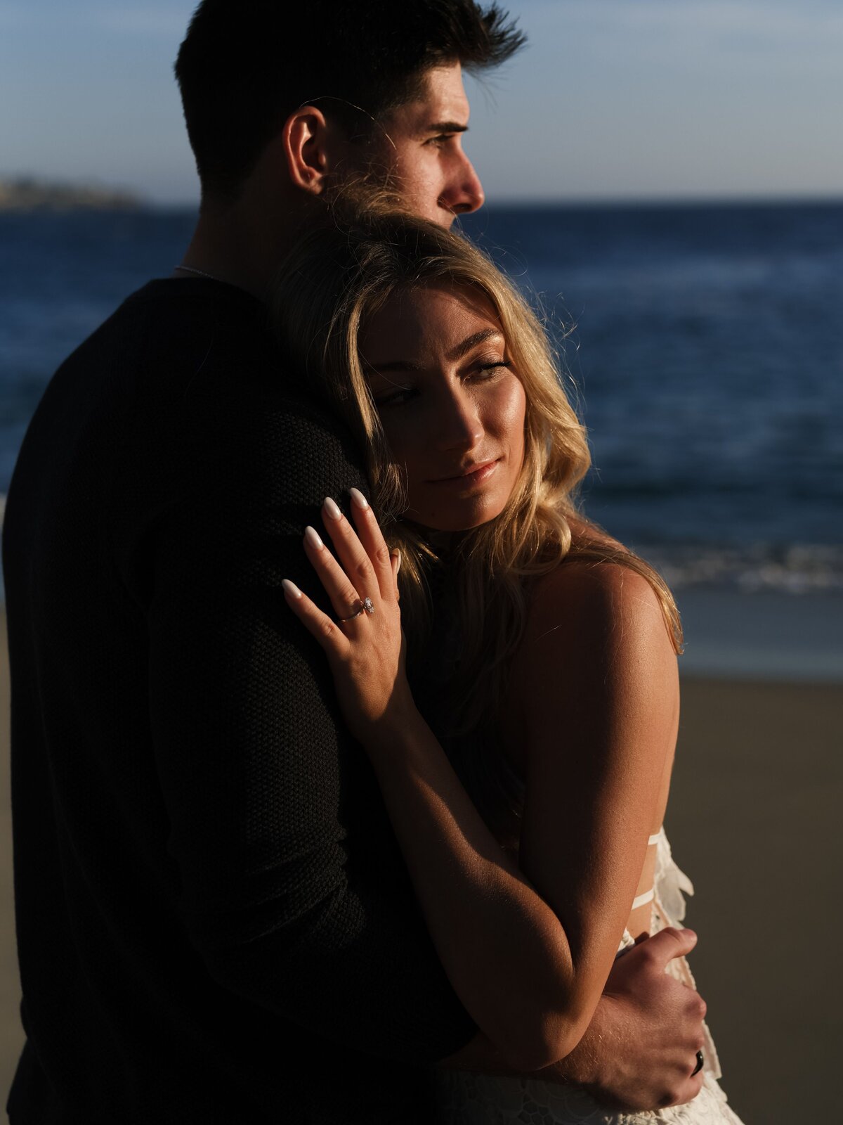 Couple Together during golden hour in Laguna Beach