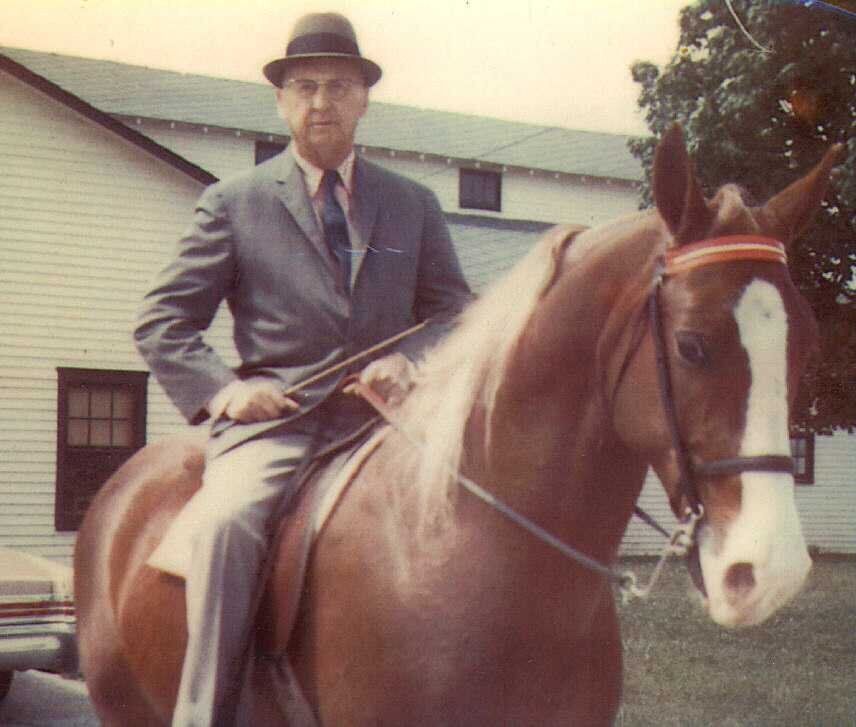 2. Wirt Harlin age 92 on horse