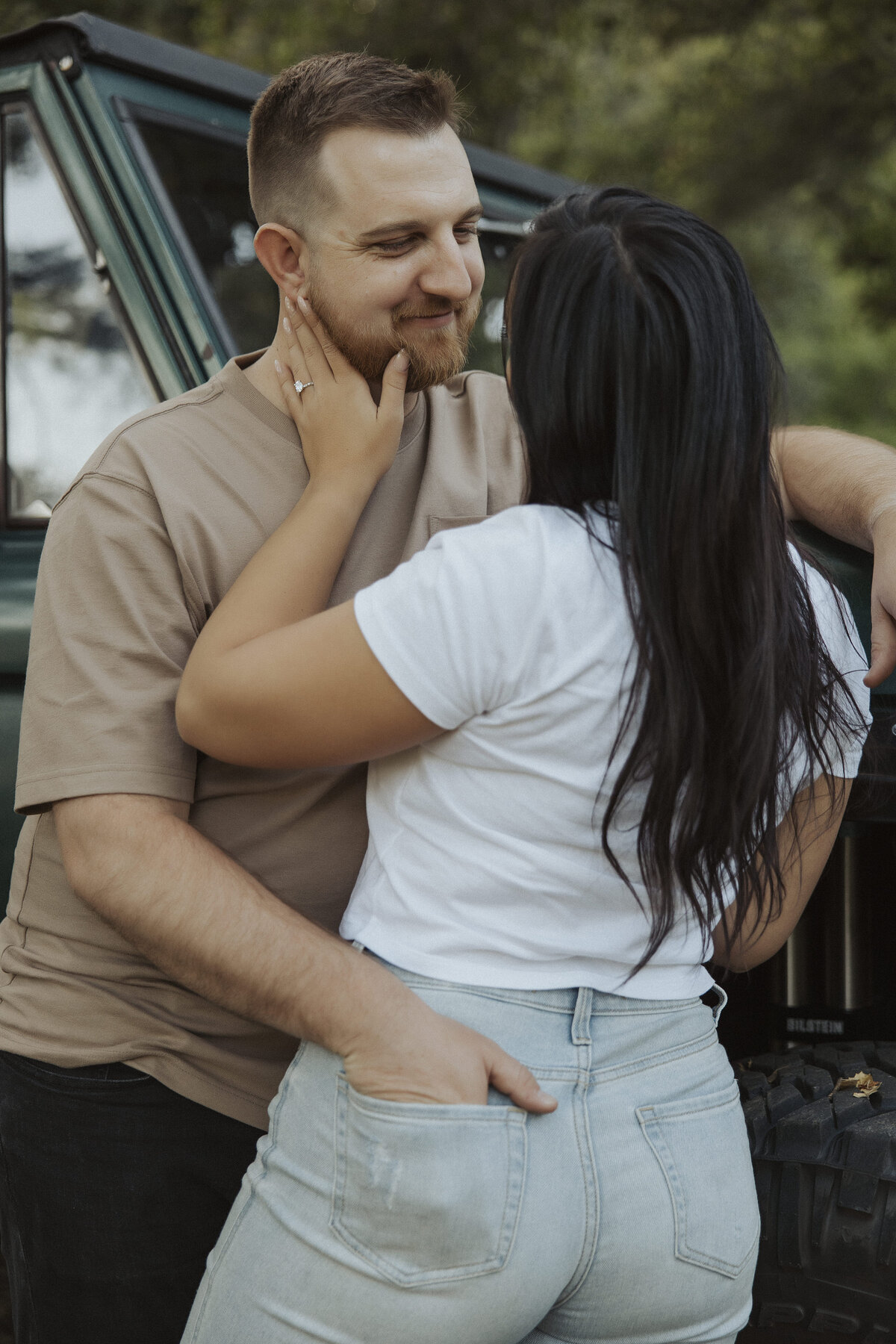 Jeep engagement session