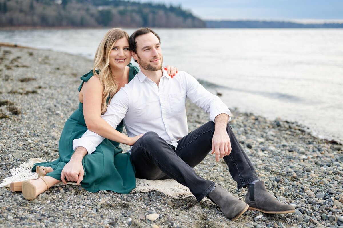 engagement seattle rocky beach