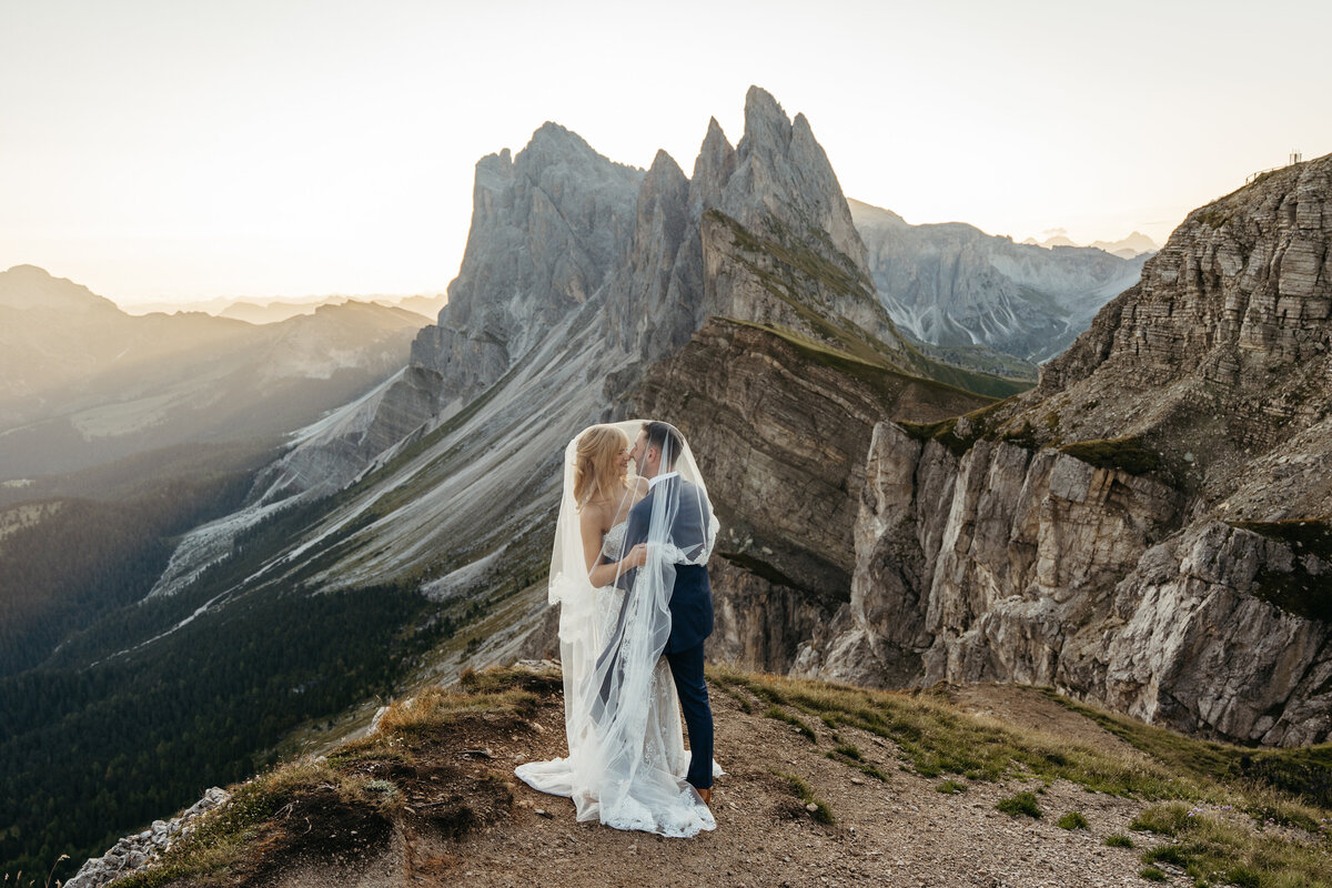 Dolomites Intimate Wedding at Seceda and Col Pradat