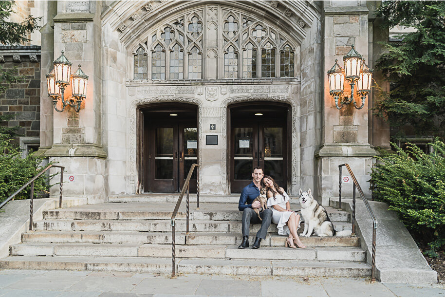 Spring Ann Arbor Engagement Session at the Law Quad with Kari Dawson Photography top-rated Ann Arbor wedding photographer-1