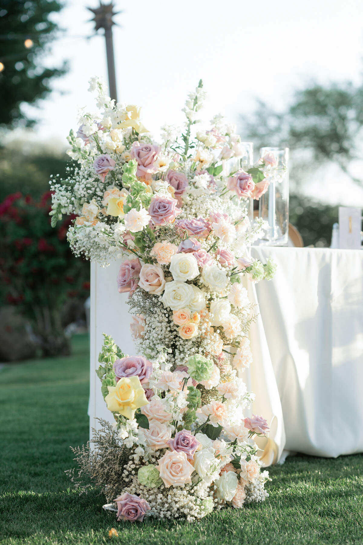 Tucson wedding photographer image at La Mariposa pond area