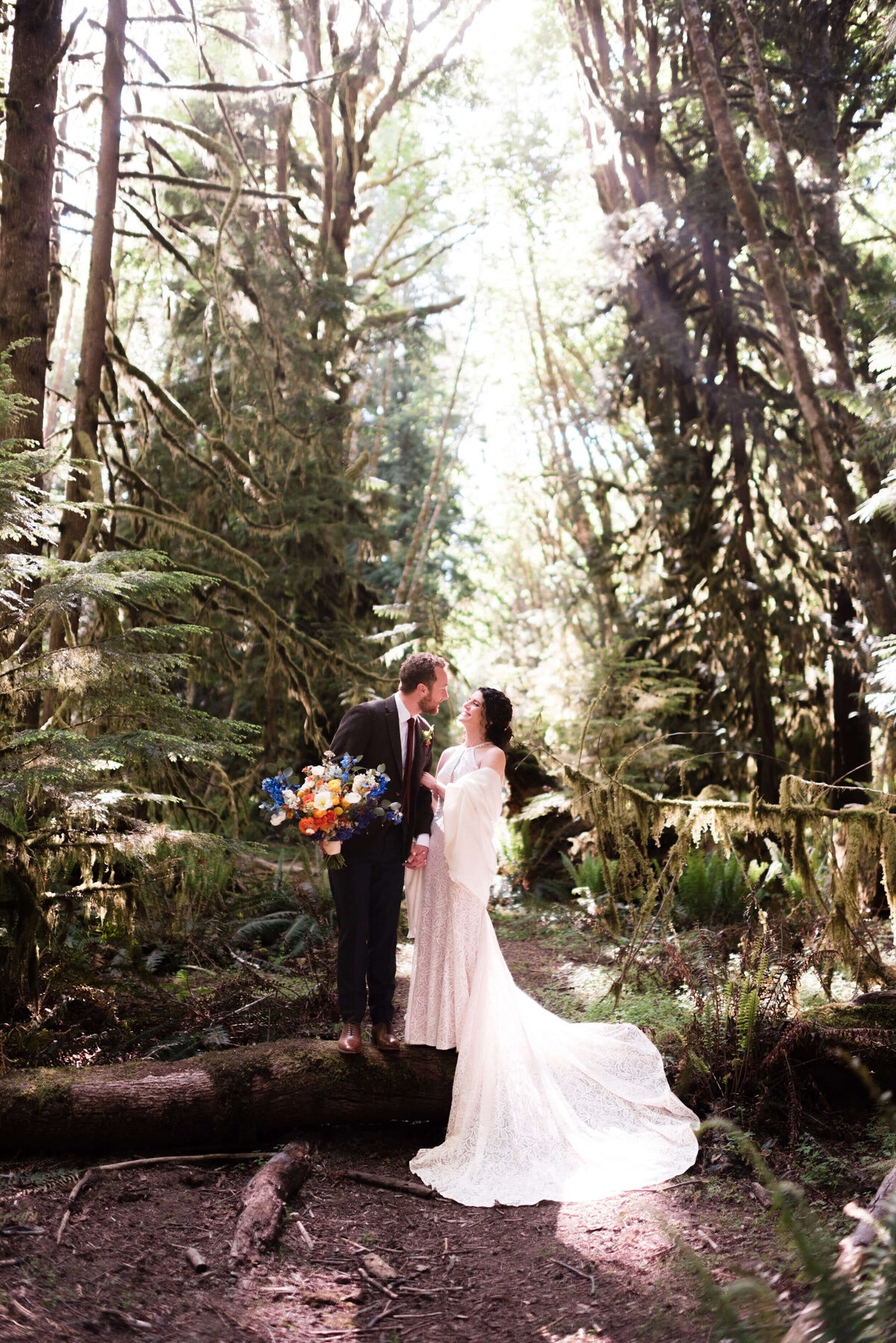 Couple at Nature Bridge Wedding