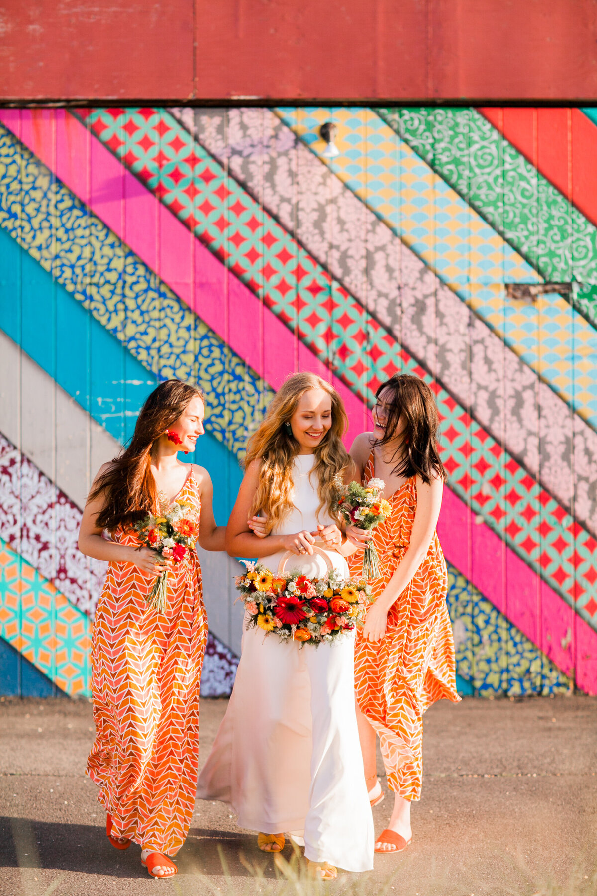 Beach-wedding-bridesmaids-bright-bold-romantic-Boston-Prose-Florals