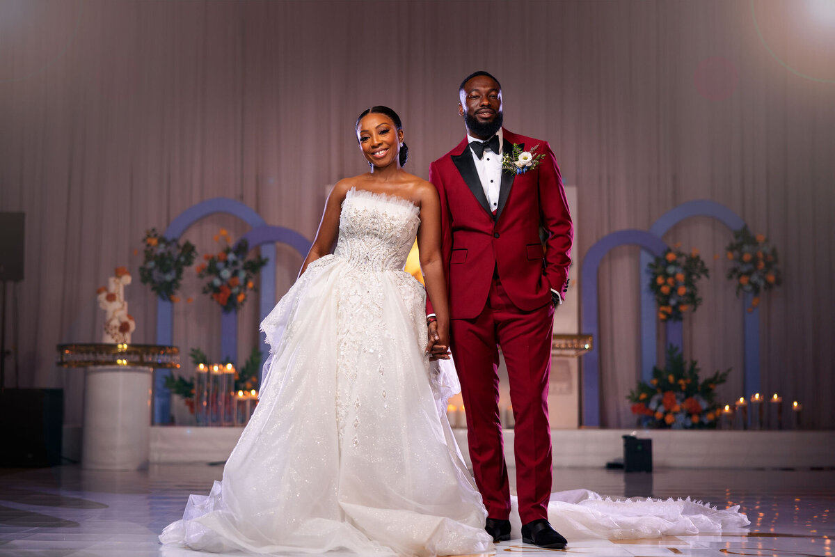 Tomi and Tolu Oruka Events Ziggy on the Lens photographer Wedding event planners Toronto planner African Nigerian Eyitayo Dada Dara Ayoola ottawa convention and event centre pocket flowers Navy blue groom suit ball gown black bride classy  60