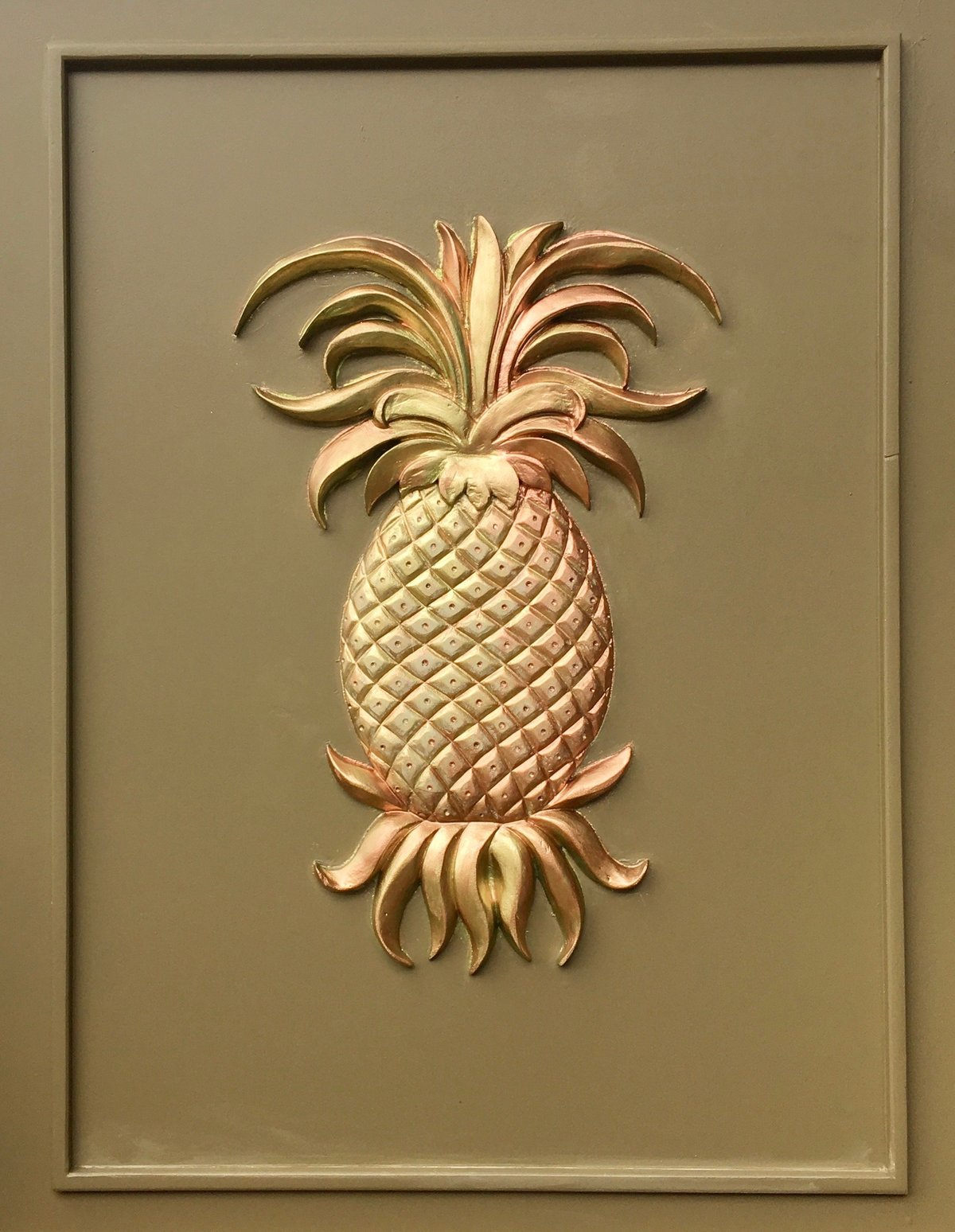 Hand painted pineapple