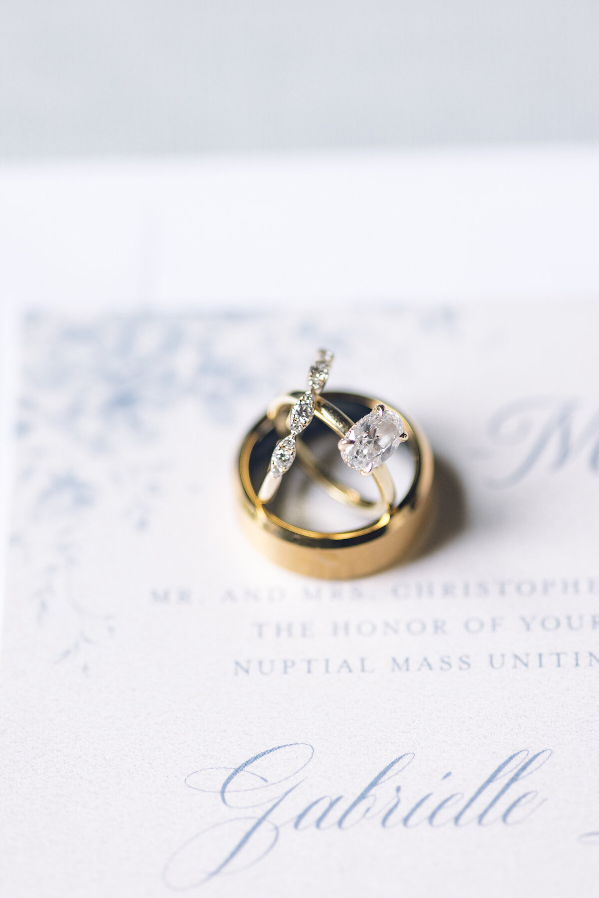 A timeless close-up of wedding rings, symbolizing love and commitment, beautifully captured on film by Morgan Alysse, Louisiana film photographer.