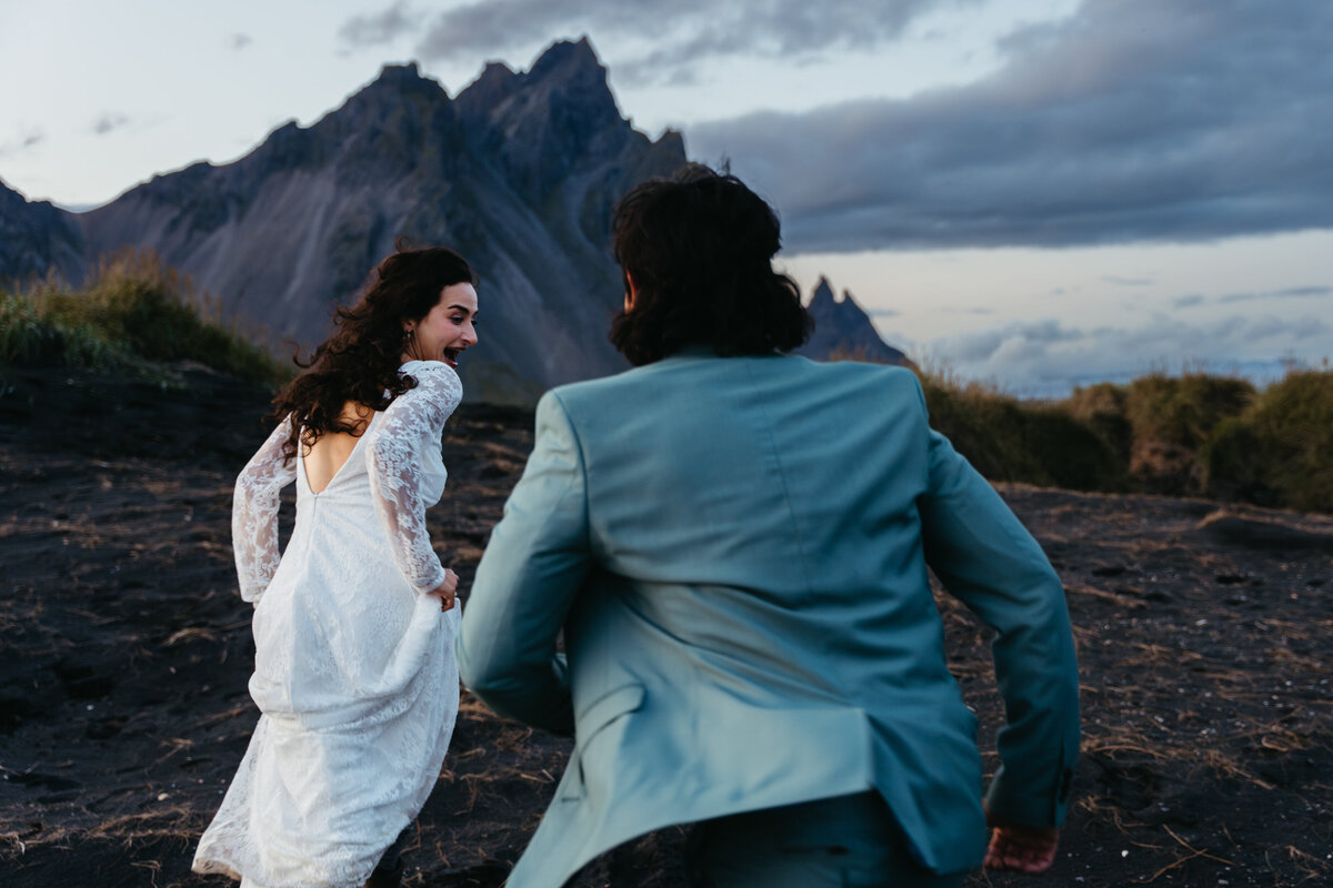 Stokksnes Beach Iceland Elopement