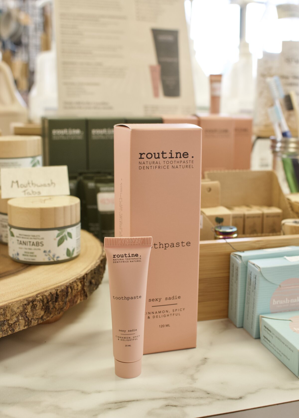 routine toothpaste