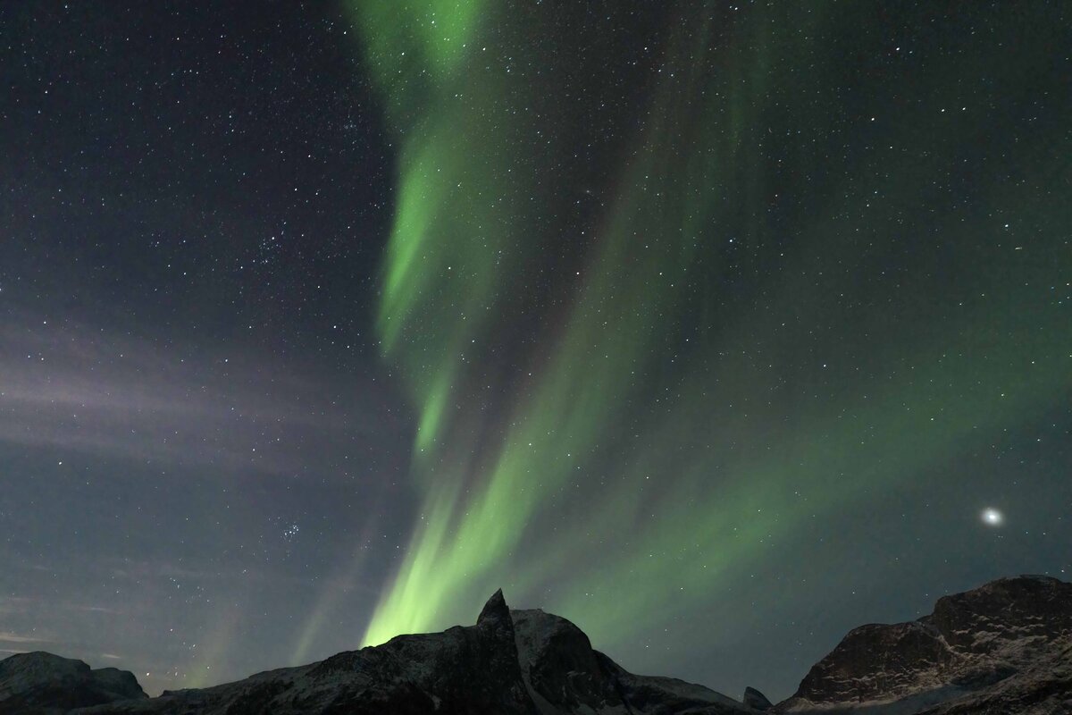 Northern Lights Above Nuuk Fjord in Greenland Aurora Tours_By Stephanie Vermillion