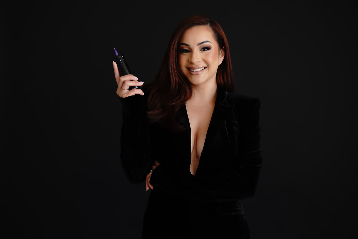 erika with tool