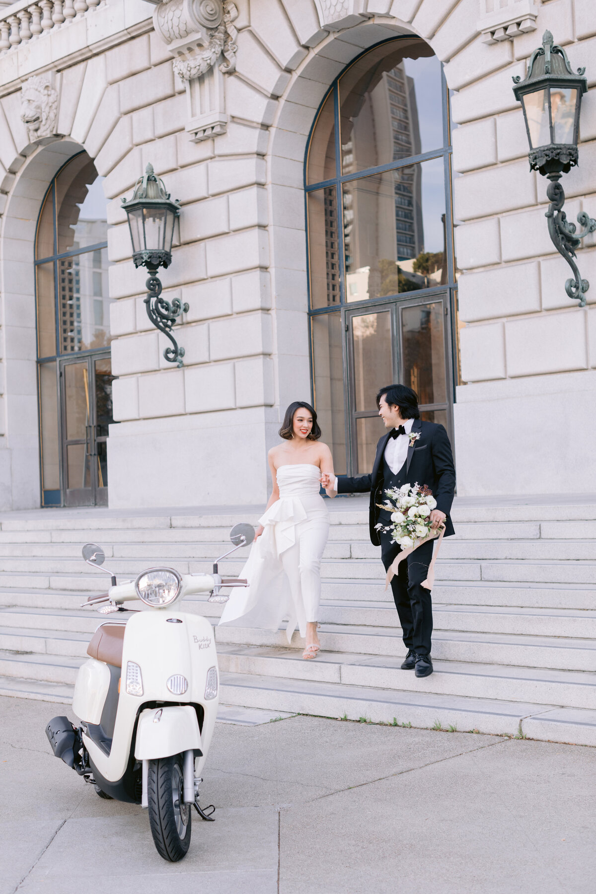 San_Francisco_City_Hall_wedding_getway_car_scooter-069