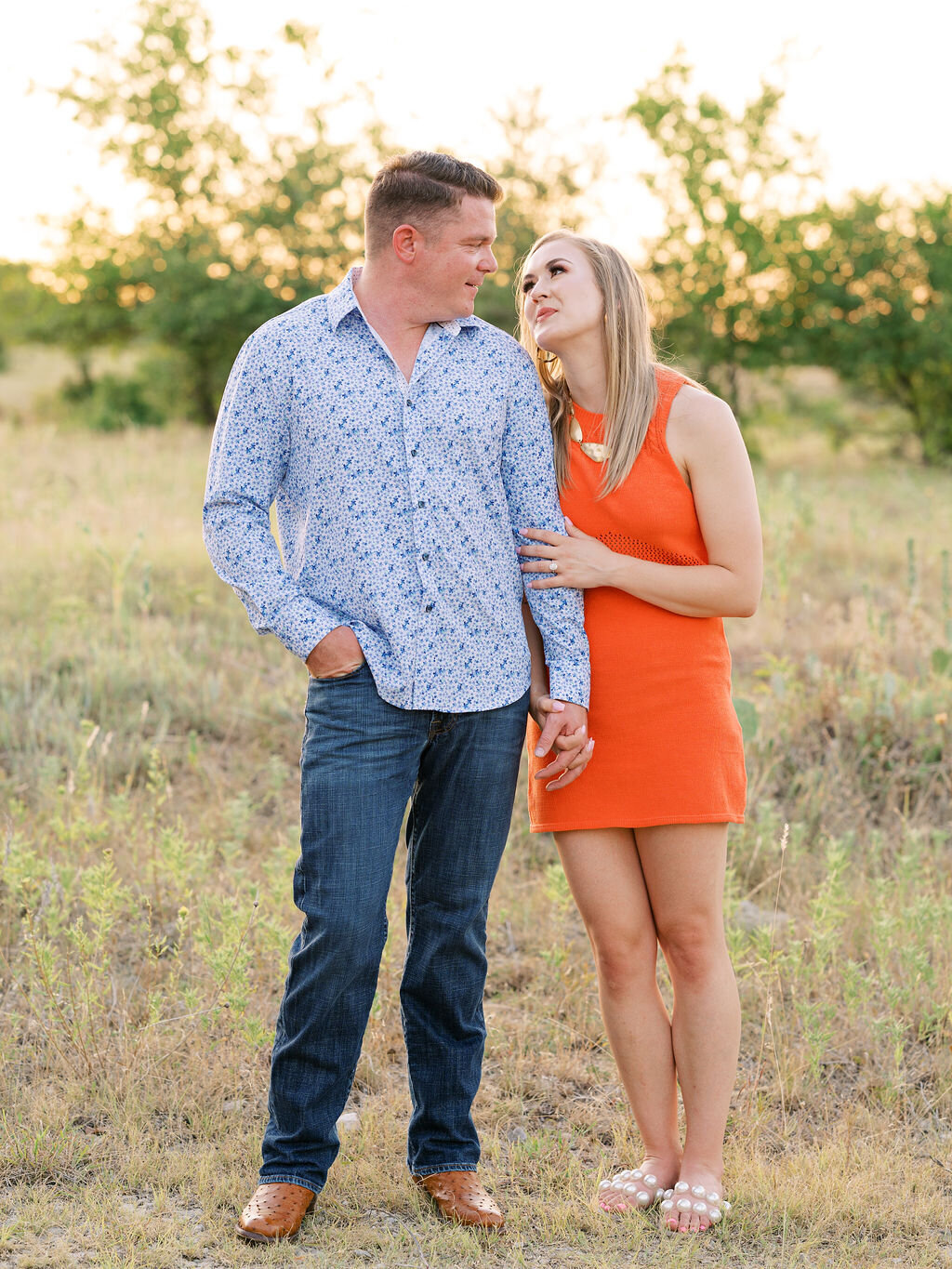Engagement portraits on family ranch12