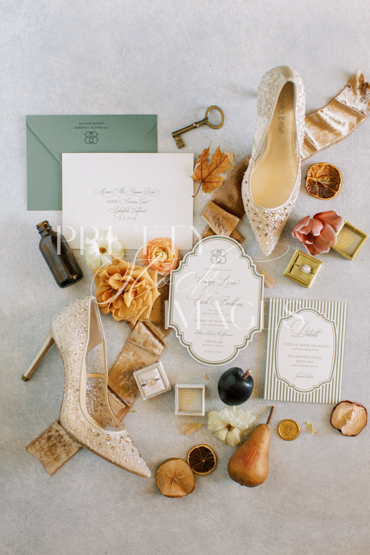 Pretty Stock Images - Fall Wedding Flat Lay-090