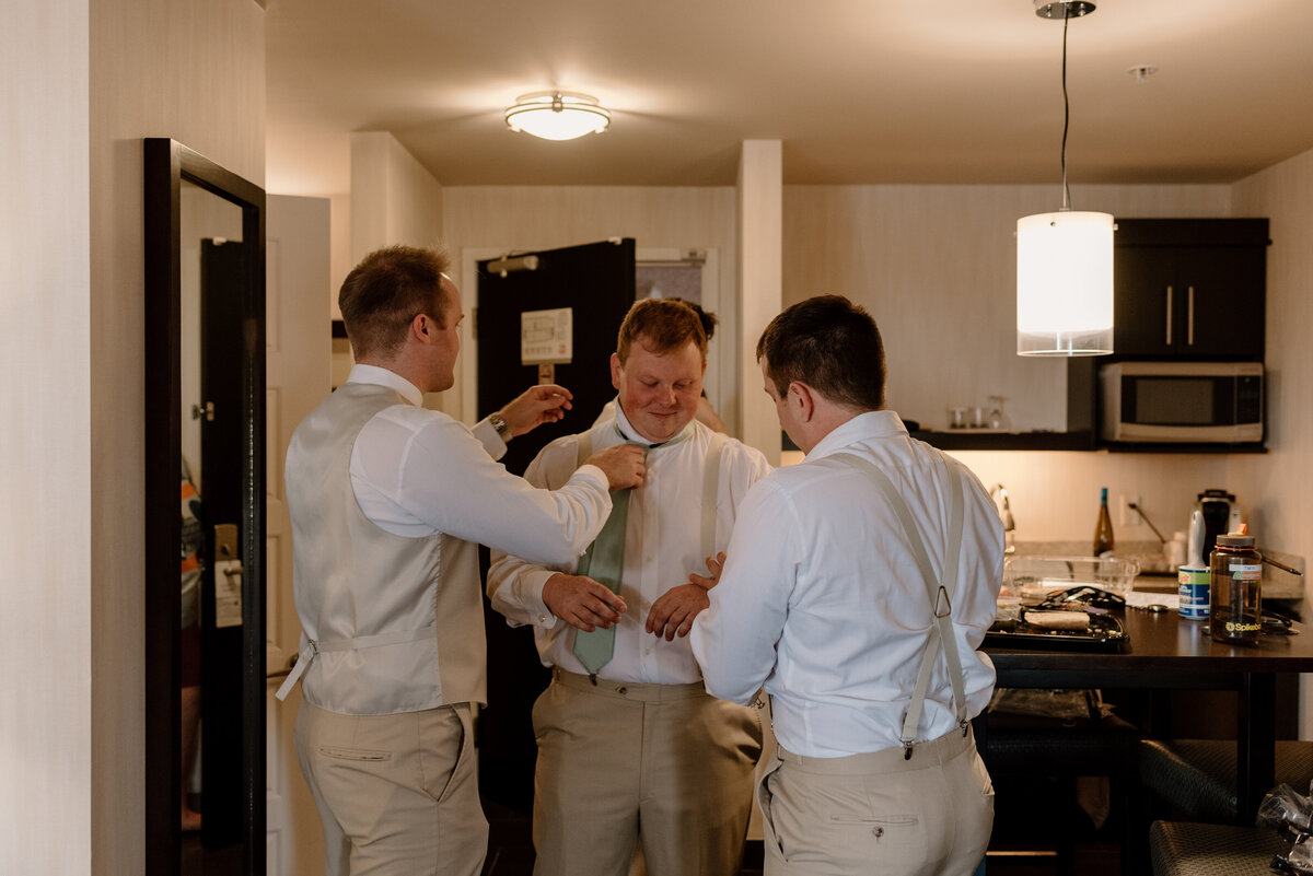 the groom and his groomsmen