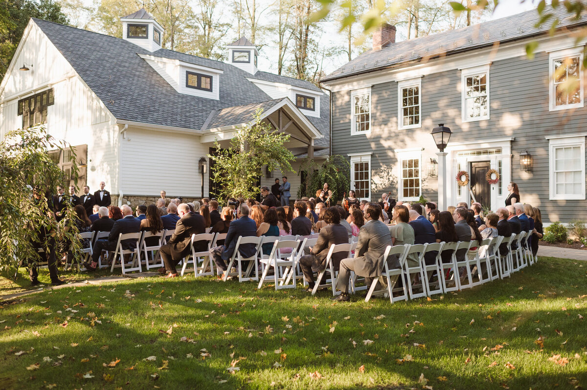 charming ceremony wedding photos at the inn at millrace pond nj