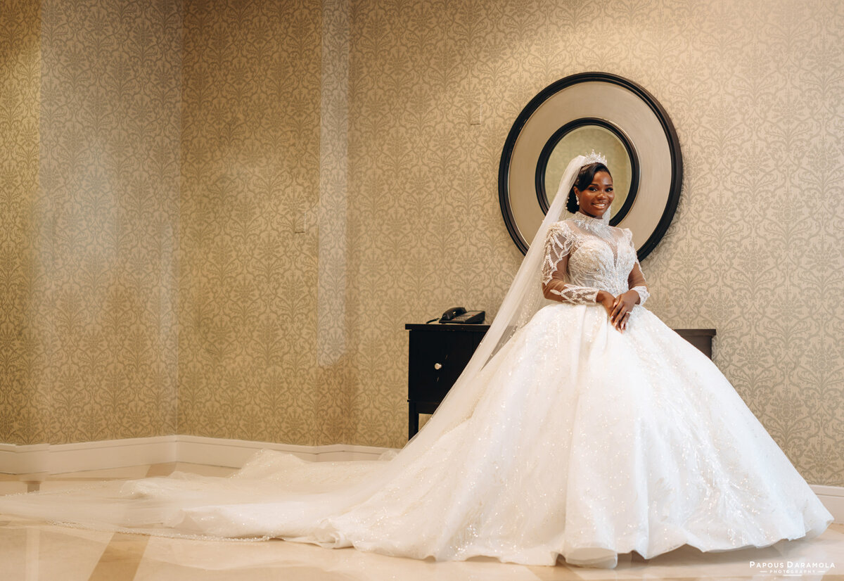 Abigail and Abije Oruka Events Papouse photographer Wedding event planners Toronto planner African Nigerian Eyitayo Dada Dara Ayoola outdoor ceremony floral princess ballgown rolls royce groom suit potraits  paradise banquet hall vaughn 92