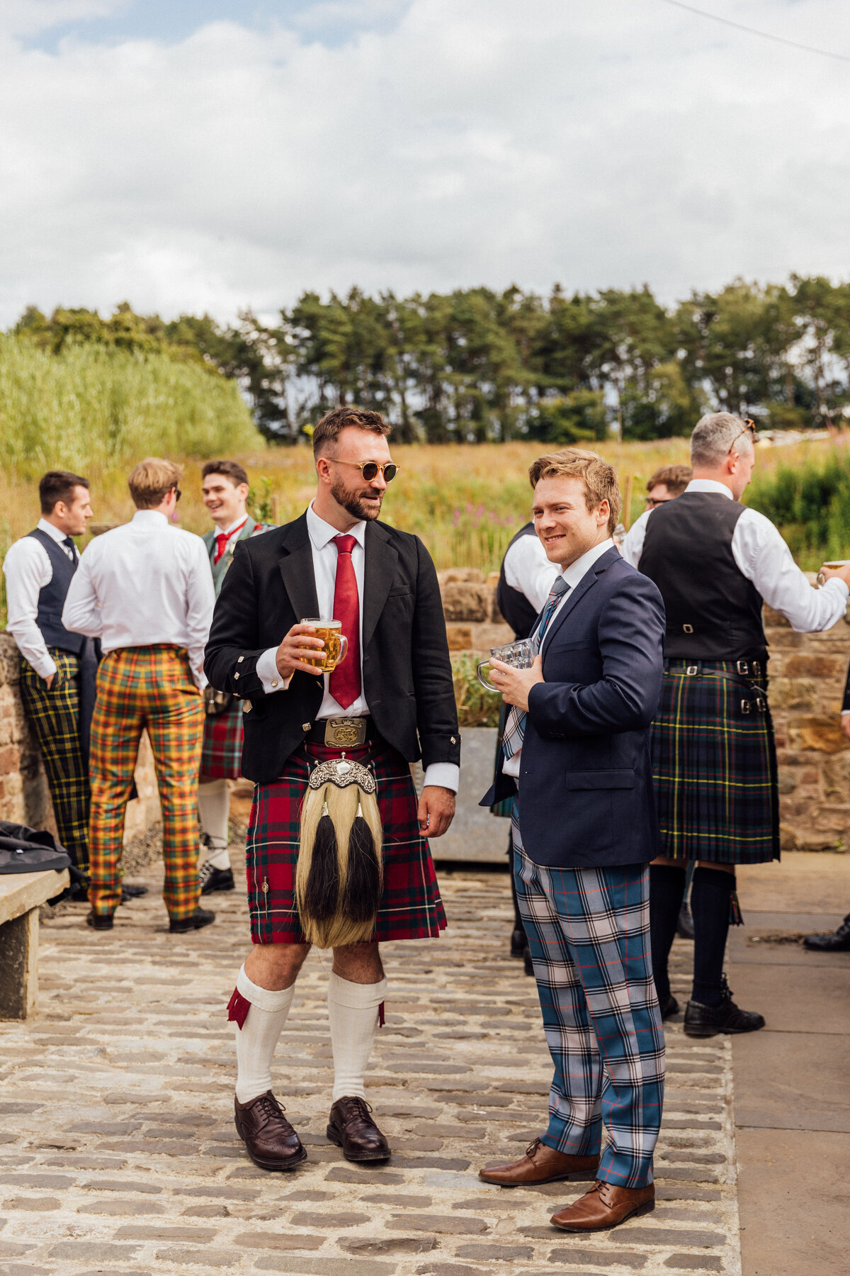 Wedding guests at The Free Company