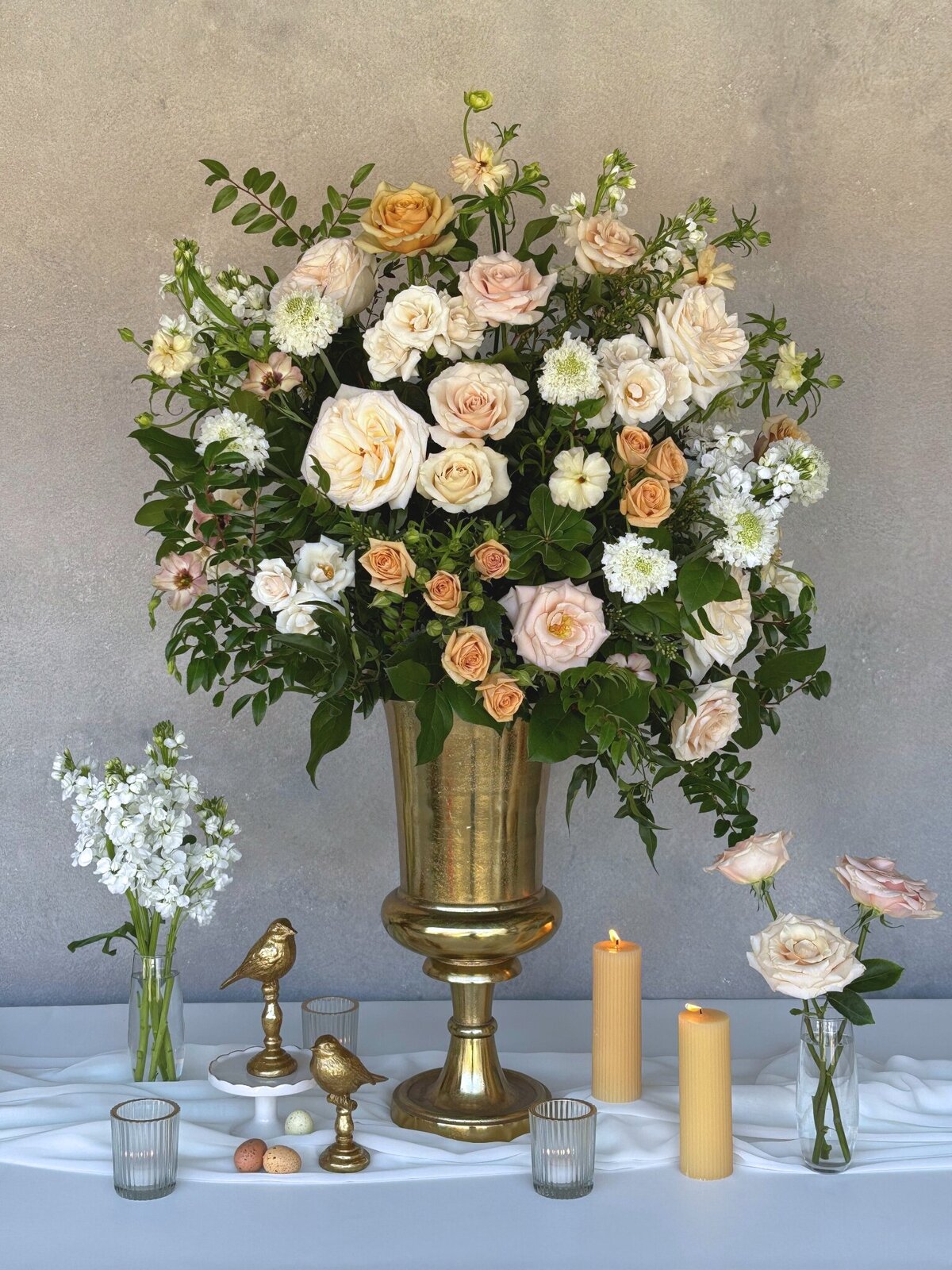 entrance floral lush garden wedding