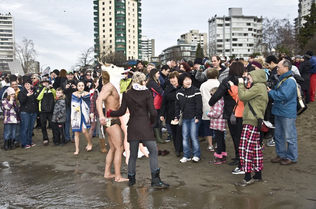 Brent Ray Fraser Mr Deer Polar Bear Swim English Bay 2011_21