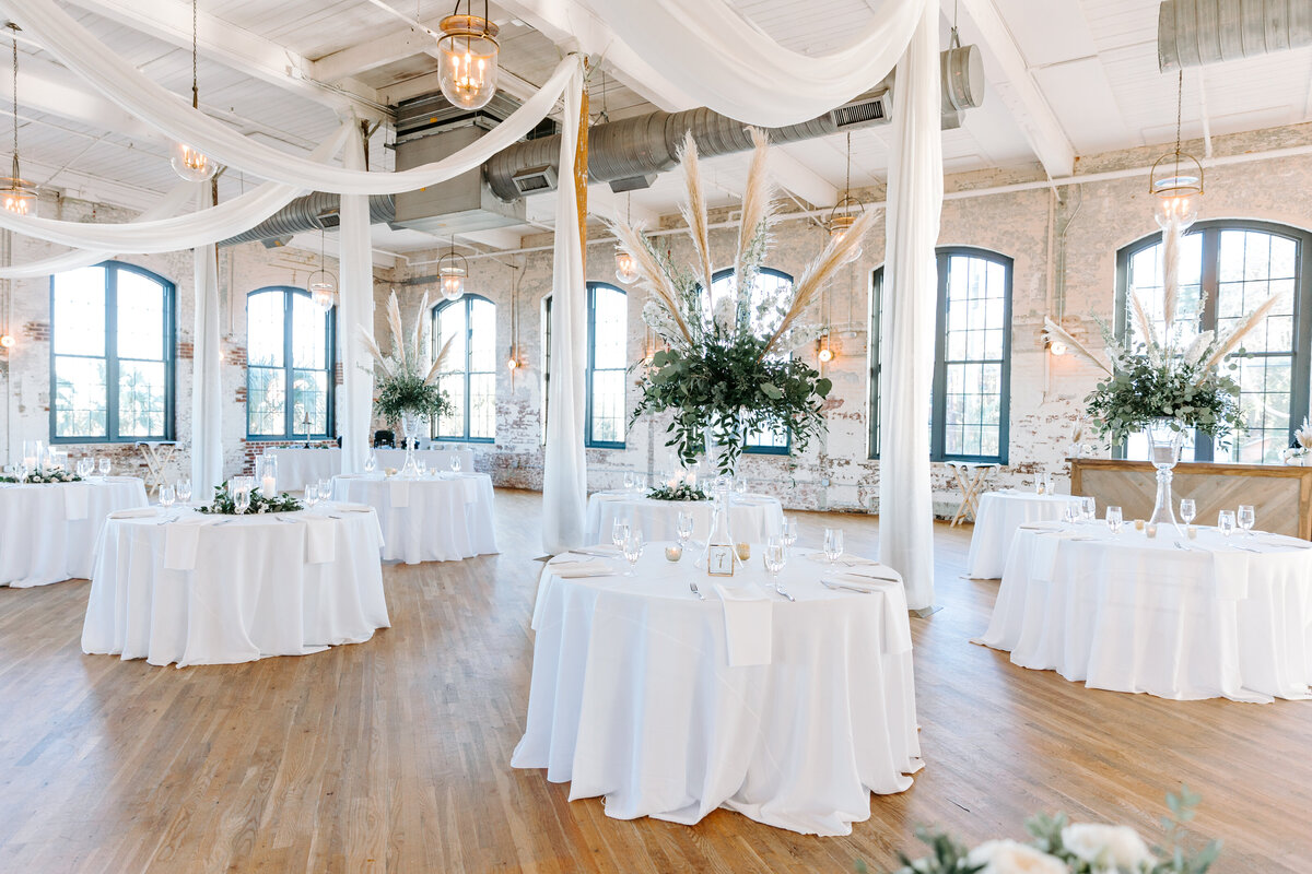 charleston wedding photographer Cedar Room Wedding  Reception Design