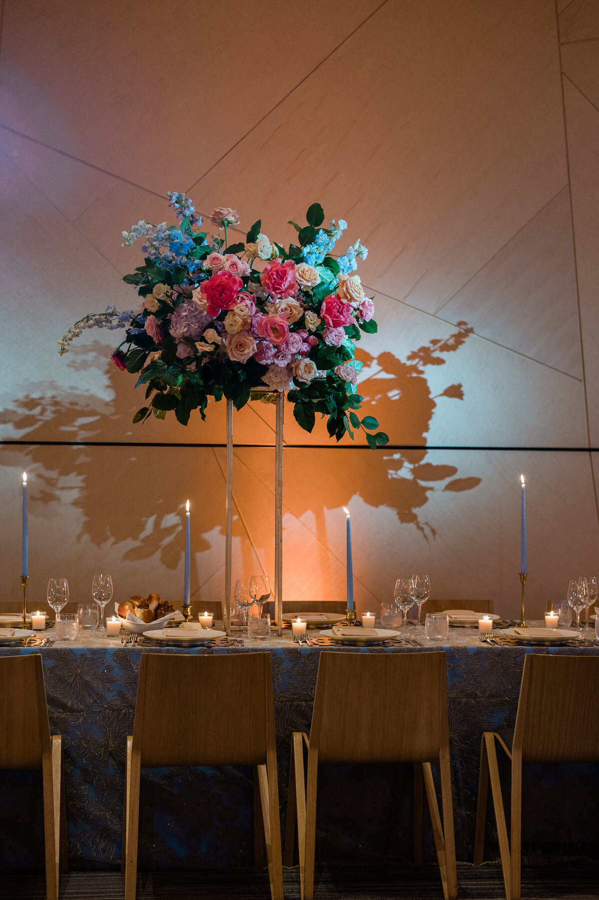Bridal party table place setting