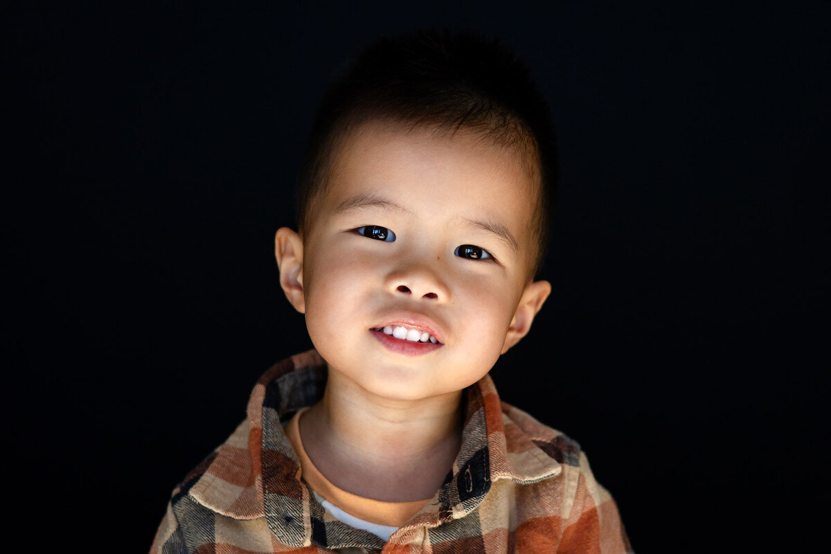 asian Preschool boy looking handsome and thoughtful during Bay Area School Photography session – Ellobelle Photography