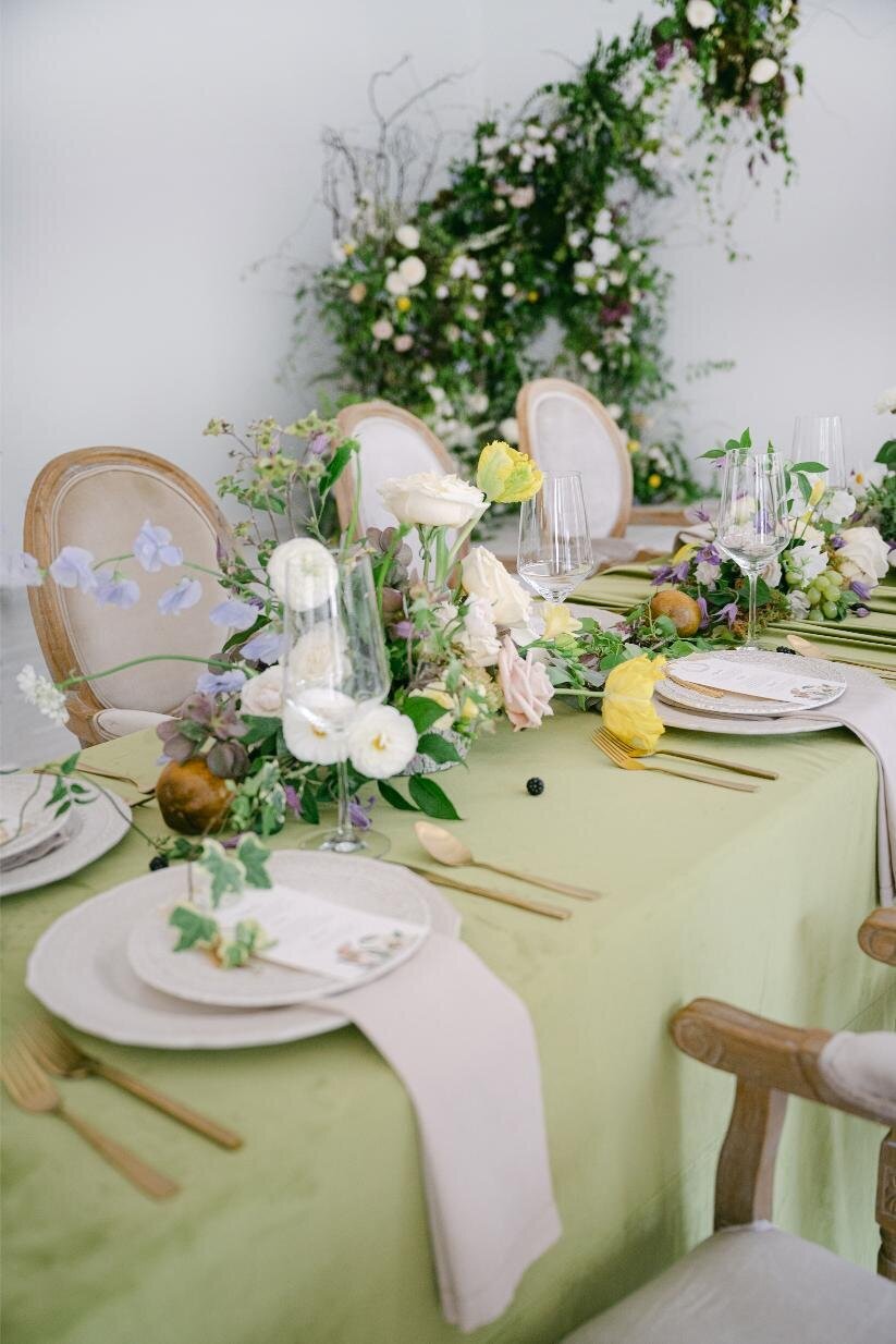 Blush and green wedding menu 8