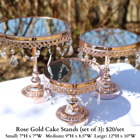 Rose Gold Cake Stands-504