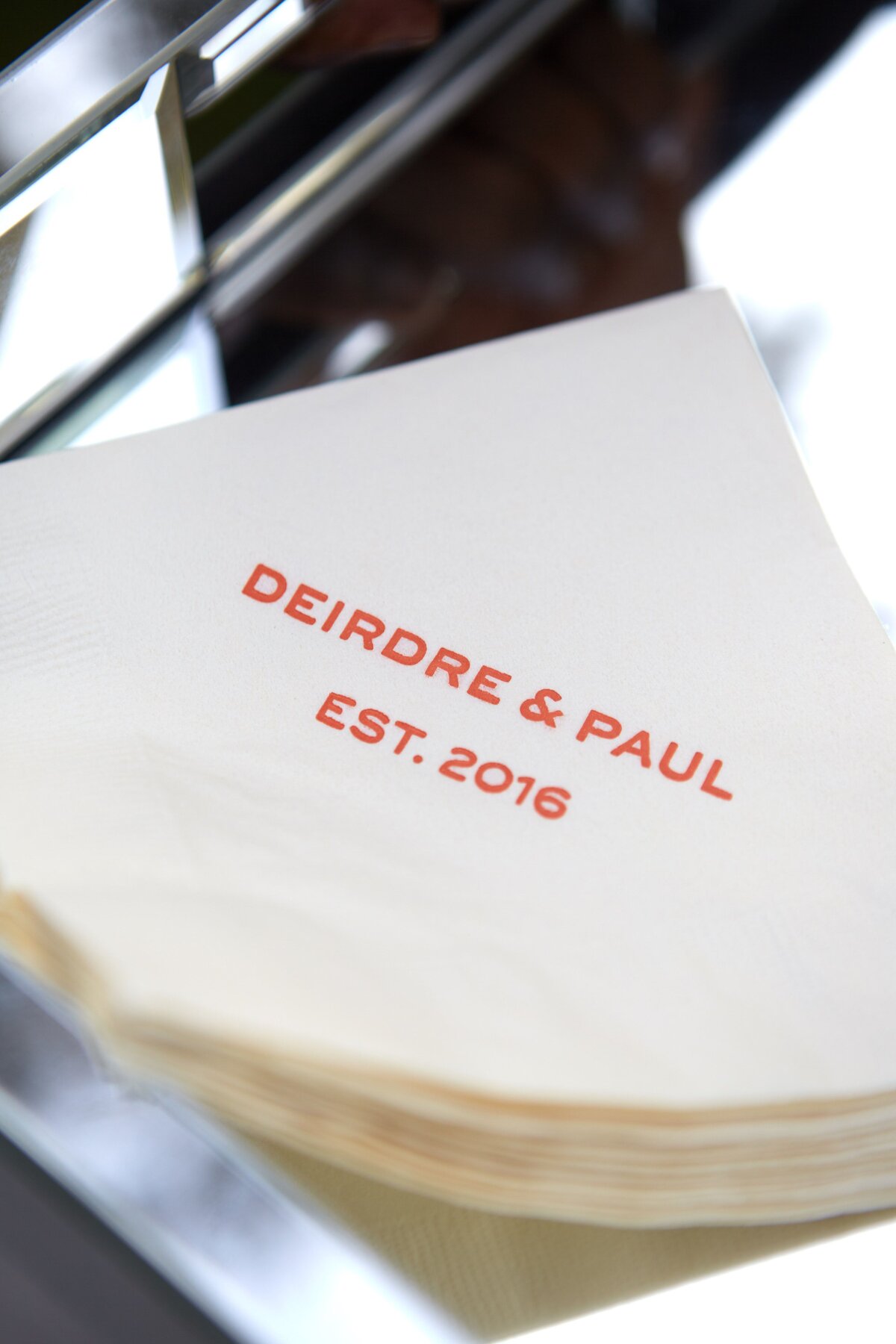 Personalized Napkins - Barnes Foundation Rehearsal Dinner